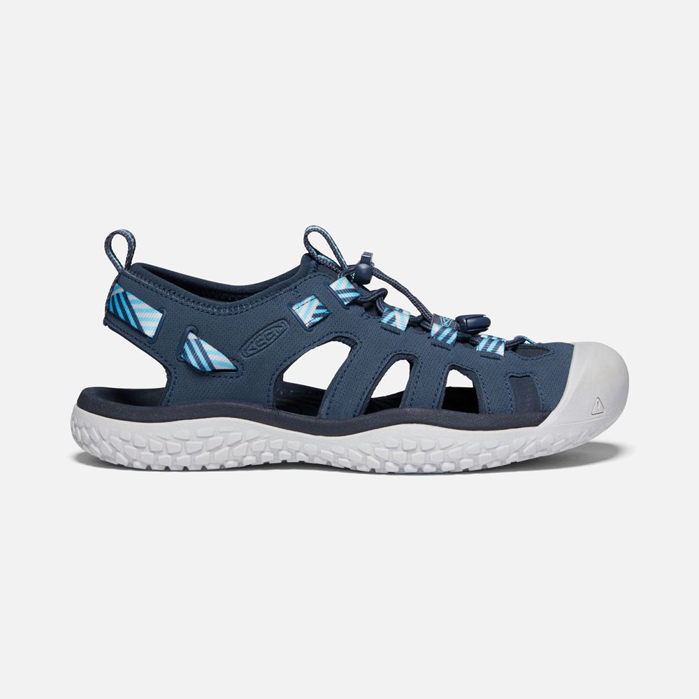 Keen Outdoor Sandalet Kadın Lacivert/Beyaz - Solr - Türkiye IBFN21564